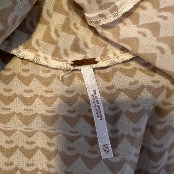 Free People Women’s Sheer Boho Print Mini Dress XS NWT $128 - Picture 4 of 9